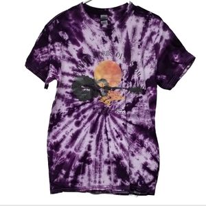70s style Tie dye shirt Beatles lyrics